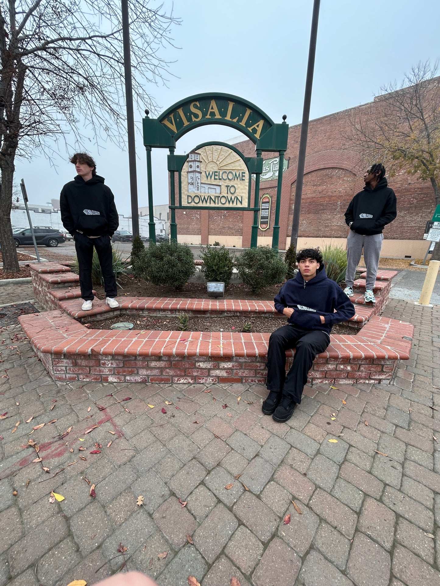 Navy Blue Wavy Beenblessed Hoodie