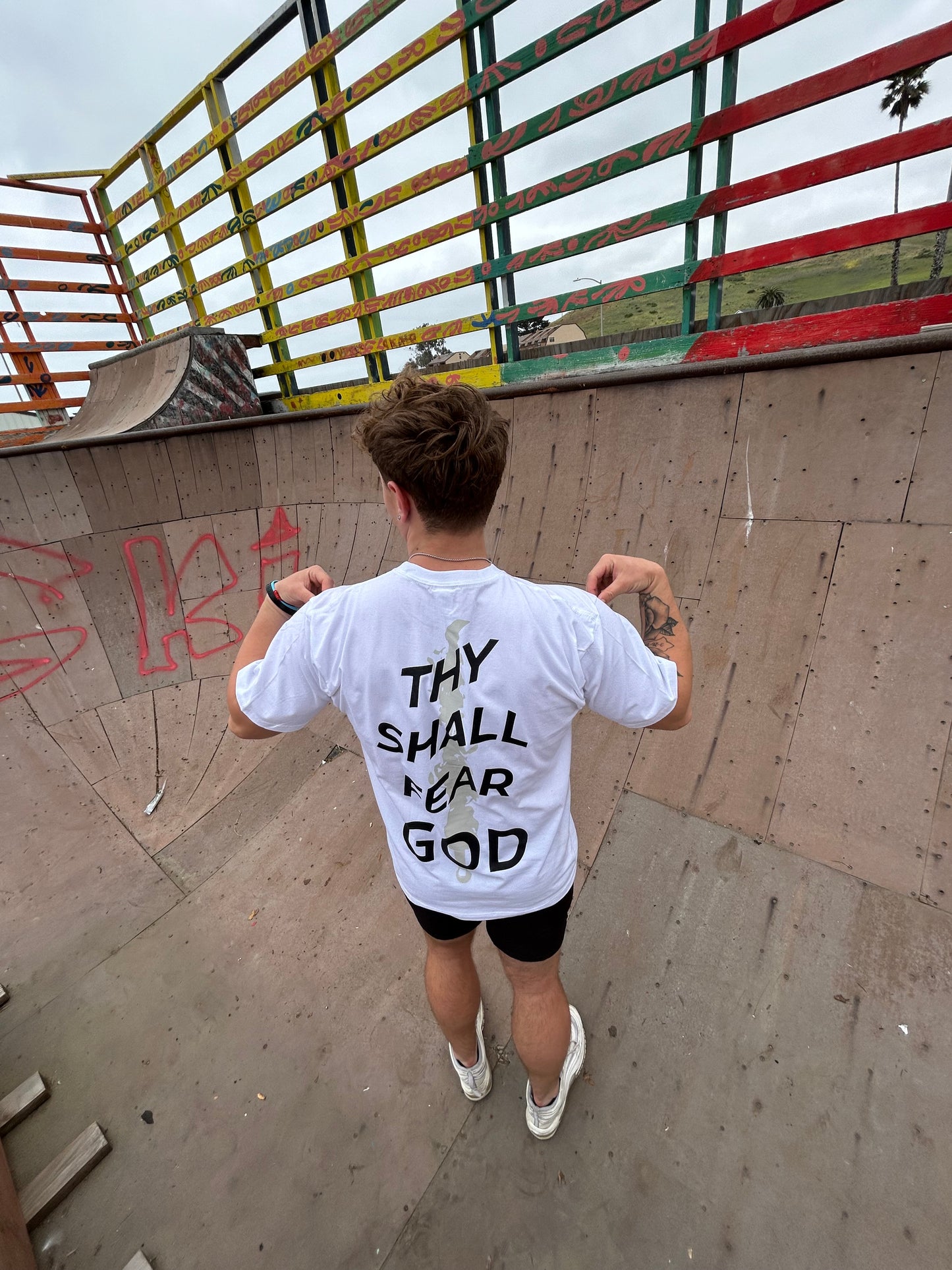 White Thy Shall Fear God Tee