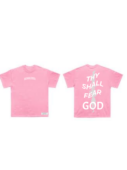 Pink Thy Shall Fear God Tee