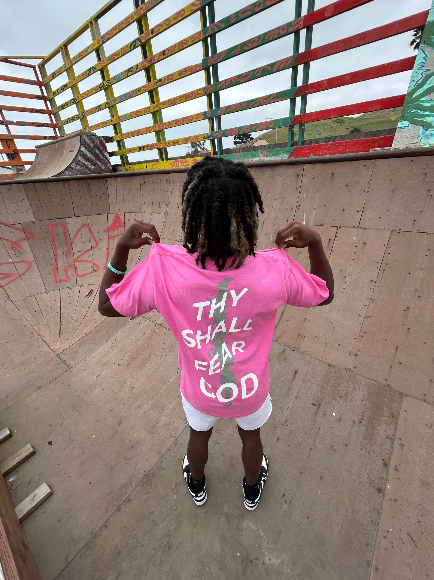 Pink Thy Shall Fear God Tee