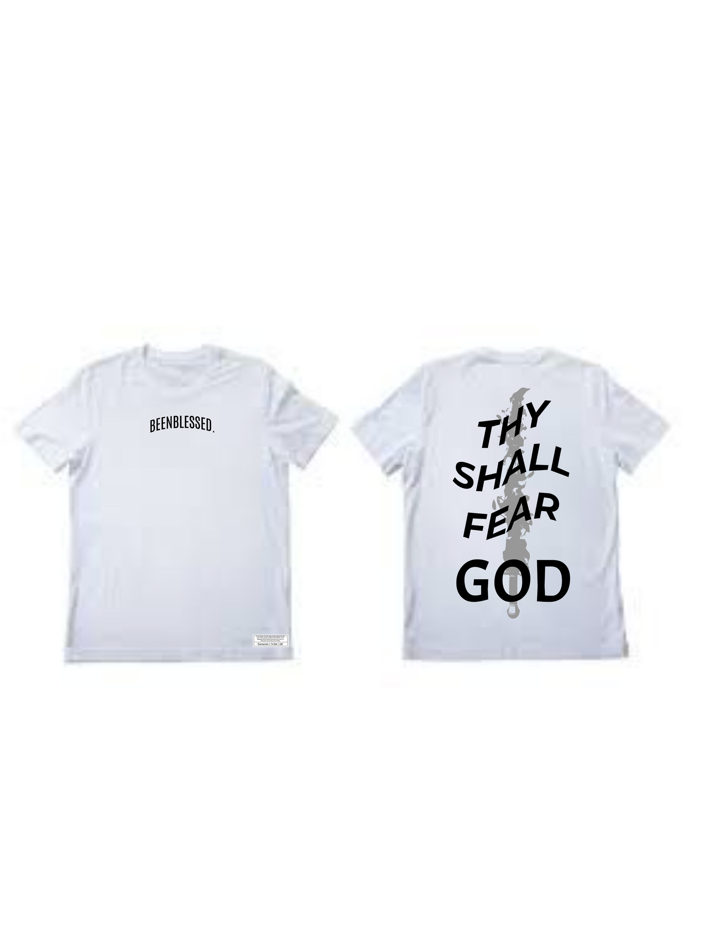 White Thy Shall Fear God Tee